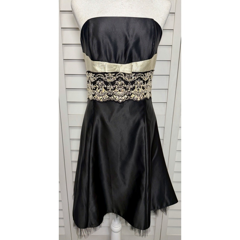 Jessica McClintock Gunne Sax Vintage Y2K Strapless Cocktail Dress Size 11 NWT